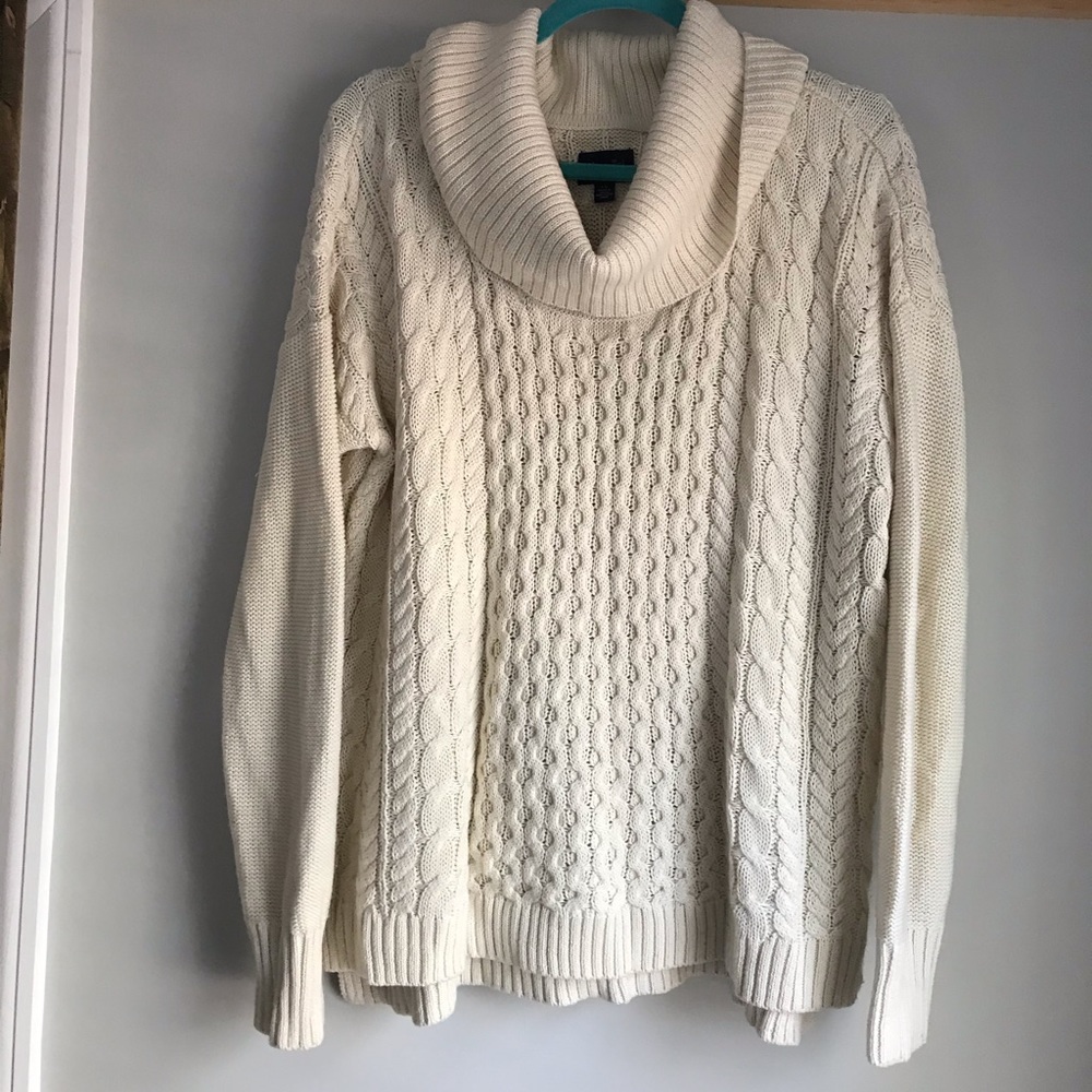 Cable knit sweater